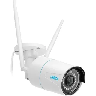 Reolink 5MP WLAN Kamera Outdoor, 2,4GHz/5GHz WLAN CCTV IP Kamera Aussen mit Person/Auto/Tiererkennung, IP67 Wetterfest, Nachtsicht, Bewegungsmelder, SD-Kartenslot, Zeitraffer, Außenkamera RLC-510WA