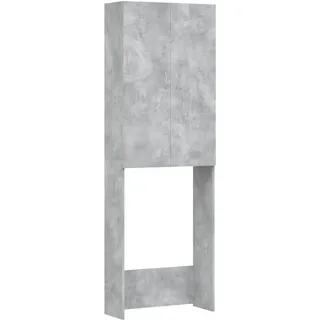 vidaXL Waschmaschinenschrank 64 x 25,5 x 190 cm Grau Holz