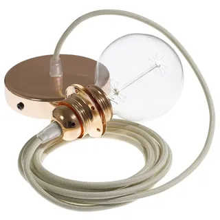 Creative Cables Rm00 50 Cm Hängeleuchte Pendel Für Lampenschirm - Ivory / Copper - One Size