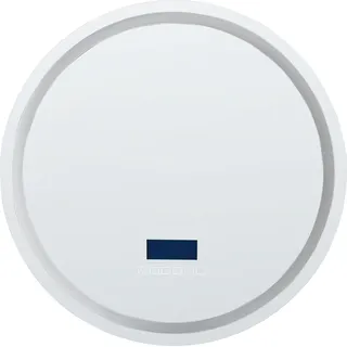 BELIANI Badspiegel Silber Rund  60 cm mit LED Beleuchtung Antibeschlag Bluetooth Lautsprecher Uhr Touch Sensor Modern Lichtspiegel Wandspiegel - Silber