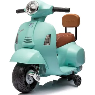 Vespa Elektroroller ab 18m Elektrofahrzeug Kinderfahrzeug Scooter mit Rückenlehne grün - Grün
