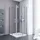 ExpressPlus Eck-Duschkabine mit Drehtür 80 x 192 cm silber Klarglas 192x80cm