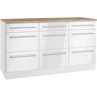 kochstation Unterschrank KS-Wien 150 x 60 x 85 cm Weiß