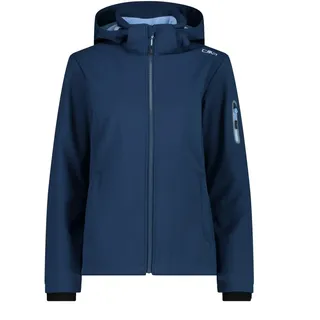 CMP - Damen Softshelljacke mit Abnehmbarer Kapuze, Blue-Sky, 40