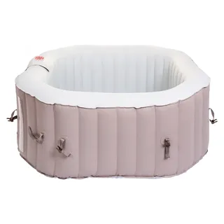 Mobiler (aufblasbarer) Whirlpool Belatrix Luxury 125 - Hellbraun, Grau
