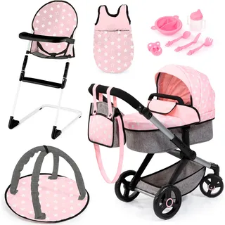 Bayer Design Bayer Kombi-Puppenwagen »Xeo Deluxe, rosa«, rosa,