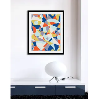 Bild QUEENCE "Selena", bunt (farbe rahmen: schwarz, farbe bild(er): bunt), B:40cm H:50cm, Acrylglas, Holz, Papier, Bilder, Bild, HD Premium Poster-Druck inkl. Holzrahmen