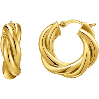 Thomas Sabo Creolen gedrehtes Design gold Silber 925
