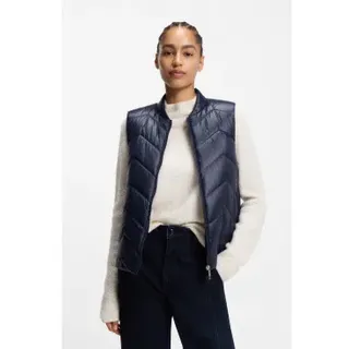 BOSS für Damen. 50542453 Marineblaue Palattini-Weste (38), Lässig, Polyester