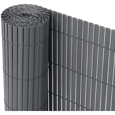 Bild Ribelli® PVC Sichtschutzmatte Sichtschutzzaun Sichtschutz Zaun Balkon Windschutz (90 x 300 cm, Anthrazit)