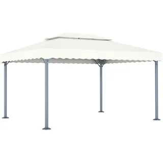 vidaXL Pavillon 400 x 300 cm Creme Aluminium - Creme