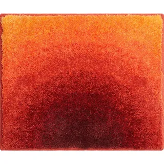 Grund Badteppich , Orange , Textil , Abstraktes , rechteckig , 50x60 cm , Oeko-Tex® Standard 100, Made in Europe , rutschfest , Heimtextilien, Badtextilien, Badematten