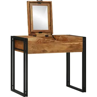 vidaXL Schlafzimmer-Frisiertische mit Speicher Braun Massivholz Akazie - Braun