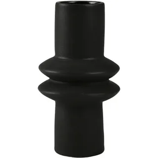 AM Design Tischvase »Blumenvase mit kunstvollen Ausbuchtungen« Dekovase aus Keramik, Höhe ca. 19,80 cm, schwarz