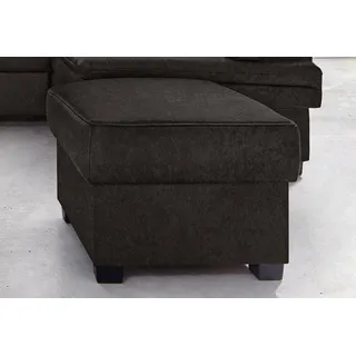 sit&more Polsterhocker »Pisa« mit Stauraum, schwarz