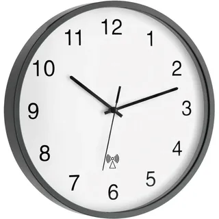 TFA Funkwanduhr 30,20 cm 60.3511.10 grau