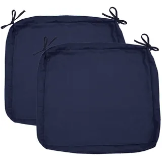 Sigmat Outdoor Sitzkissenbezug Modern 18"x18"x2"(2 Covers) Navy