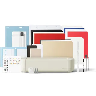 Cricut Explore® 5 Essential Bundle + Digitale Inhalte. Intelligente Schneidemaschine – perfekt für Projekte wie individuelle Vinyl-Aufkleber, T-Shirts, vollfarbige Sticker, Karten und mehr