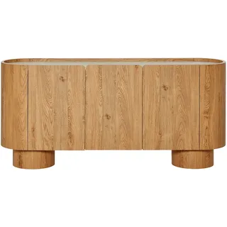 Jahnke CIRCO SB 160 160 x 74,3 x 38,4 cm Montana Eiche / Marmor Weiß