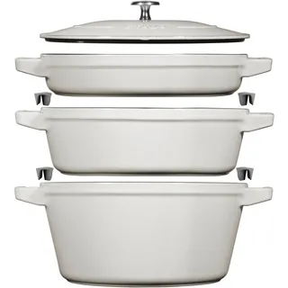 Staub Stackable Topf-Set 3-tlg. Kochtopf + Schmortopf + Deckel