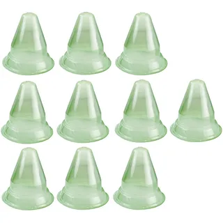Windhager Pflanzenhut Sonnenhut Anzuchtglocke Pflanzenschutz vor Frost, Hagel, Sonne, Schnecken, Vögel, 10er Set, Ø 24 cm, grün