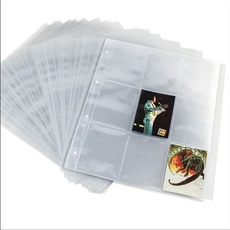 Trading Cards- Einsteckblätter PP, transparent
