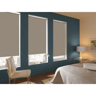 GARDINIA Rollo »Seitenzugrollo Thermo energiesparend« abdunkelnd mit Bohren Schrauben, Thermo Rückseite, grau