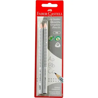 Faber-Castell Bleistift Jumbo Grip HB 2 St. Silber