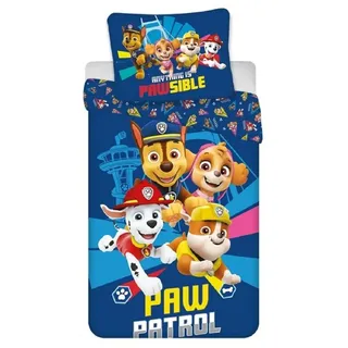 Paw Patrol Pawsible Blau 140 x 200 cm + 65 x 65 cm