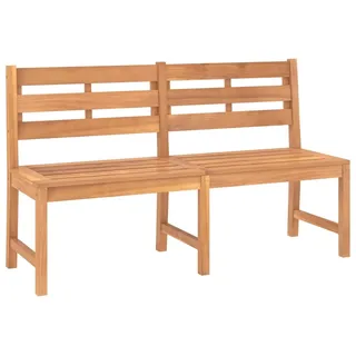vidaXL Gartenbank 150 cm Massivholz Teak - Braun