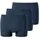 Boxershorts Boxershort UNCOVER Cotton 3PACK Shorts blau