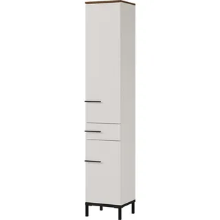 Germania Yonkers Hochschrank 0 x 0 cm Beige/Schwarz Metall