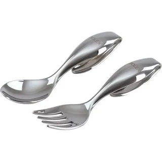 Solex Flying Buffet Mini Tasting Amuse Gueule Besteckset 12 Löffel und 12 Gabel - Silber