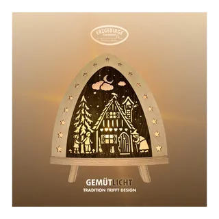 Weigla LED Dekolicht Hänsel & Gretel 30 x 32 cm natur/braun