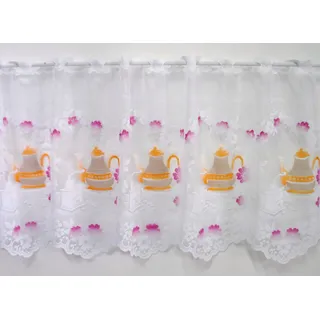 Stickereien Plauen »Panneau Kaffeeservice« Stangendurchzug 1, bunt,