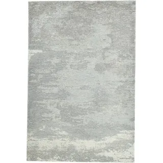 THEKO "Kapstadt Cloud" Gr. 2, silber Silberfarben B:80cm H:5mm L:150cm, Polyacryl, Teppiche, Teppich, Flachgewebe, ideal im Wohnzimmer , Schlafzimmer