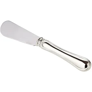 EDZARD Buttermesser Faden (L 15 cm) edel versilbert für Butter, Käse - Messer für Besteck, Schneider auf Brett, Silber Besteck als Frühstücksmesser, Buttermesser, Käsemesser & Küchenmesser