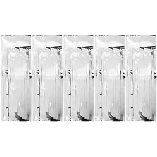 25Pcs Quaste Girlande Hochzeit Geburtstag Braut Banner Party Dekorationen Dekoration Zubehör (Silber)