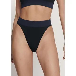 Slip SLOGGI "EVER Infused Aloe", Damen, Gr. XS, schwarz, Single Jersey, Obermaterial: 72% Polyamid, 17% Elasthan, 11% Polyethylen, Unterhosen Slip, pflegend, weicher Rundstrick, leicht