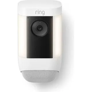 RING Spotlight Cam Pro Batterie, Kabellos, Lange Akkulaufzeit, Fortschrittliche Bewegungserkennung, Weiß - Bunt