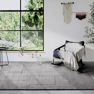 Villeroy & Boch Charlotte Wollteppich 120 x 170 cm Grau