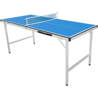 Tischtennistisch , Blau , Holz, Metall , 67x69x150 cm , Freizeit & Co, Spieltische, Tischfußball & Co