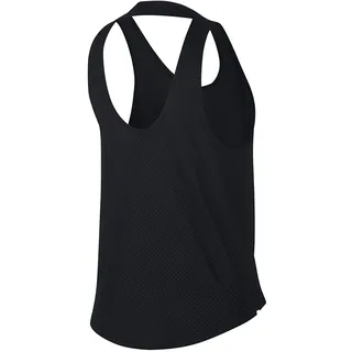 Nike Damen Breathe Miler Tank Top, Black/Reflective Silver, XL