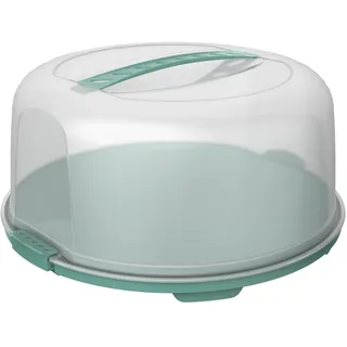 Rotho Tortenbutler Fresh, Kuchentransportbox, Grün