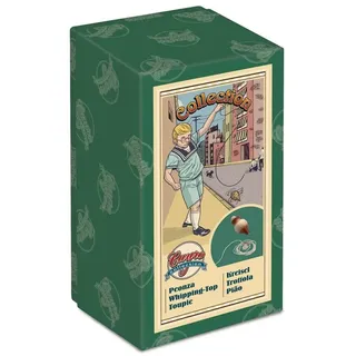 Cayro – Kreisel – ab 8 Jahren – Box und Stoffbeutel im Retro-Stil – traditionelles Brettspiel für Kinder und Erwachsene – aus Holz – für 1 Spieler