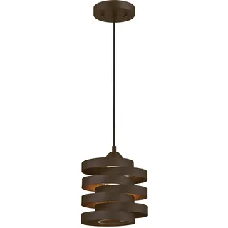 Westinghouse Charlize 1-flg. 19 cm rund geölte Bronze mit Klarglas