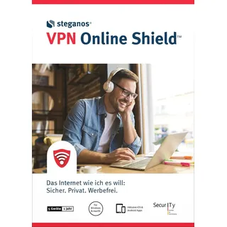 Steganos Online Shield VPN, 5 Geräte 1 Jahr