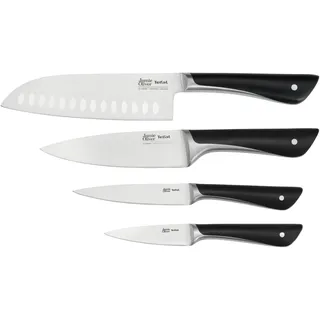 Tefal Jamie Oliver Messerset 4-tlg. Edelstahl/Grau/Schwarz