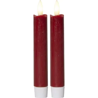 Star Trading LED-Kerzen Flamme 15 cm rot 2 St.