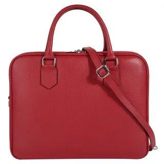 Cluty Aktentasche Leder Rot